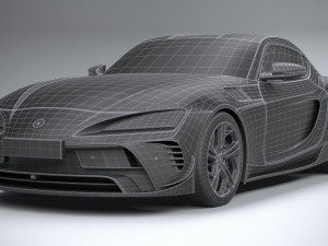 Generic Sport Car 2022 Lowpoly Modello 3D