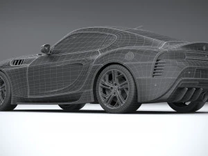 Generic Sport Car 2022 Lowpoly 3D Model