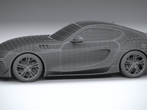 Generic Sport Car 2022 Lowpoly Modello 3D