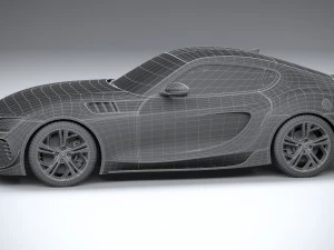 Generic Sport Car 2022 Lowpoly 3D Model