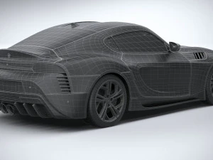Generic Sport Car 2022 Lowpoly 3D Model