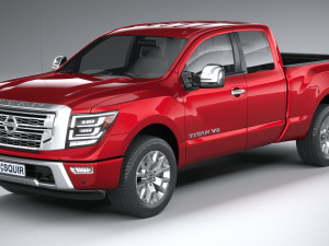 Nissan Titan Kingcab 2021 Model 3D