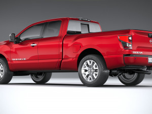 Nissan Titan Kingcab 2021 Model 3D
