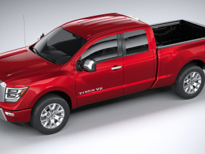 Nissan Titan Kingcab 2021 Model 3D