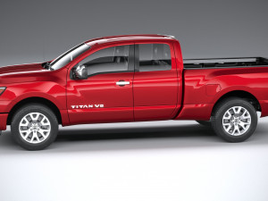 Nissan Titan Kingcab 2021 Model 3D