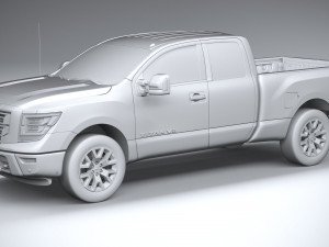 Nissan Titan Kingcab 2021 Model 3D