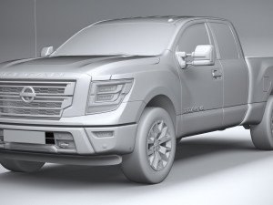 Nissan Titan Kingcab 2021 Model 3D
