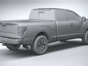 Nissan Titan Kingcab 2021 Model 3D