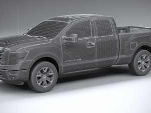 Nissan Titan Kingcab 2021 Model 3D
