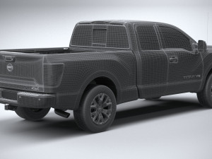 Nissan Titan Kingcab 2021 Model 3D