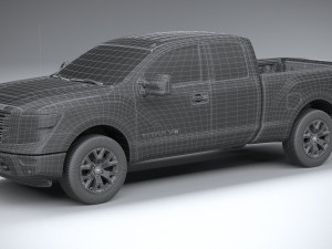 Nissan Titan Kingcab 2021 Model 3D