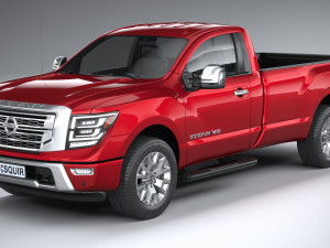 Nissan Titan Singlecab 2021 3D Model