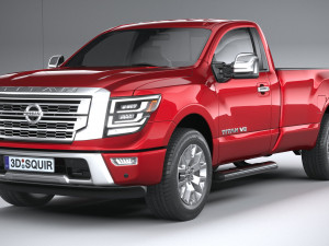 Nissan Titan Singlecab 2021 3D Model