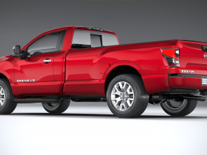 Nissan Titan Singlecab 2021 3D Model