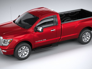 Nissan Titan Singlecab 2021 3D Model