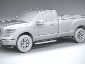 Nissan Titan Singlecab 2021 3D Model