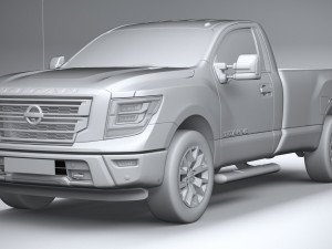 Nissan Titan Singlecab 2021 3D Model