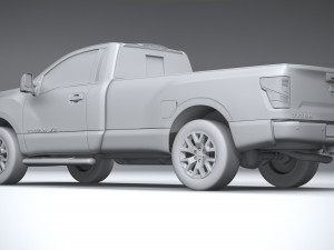 Nissan Titan Singlecab 2021 3D Model