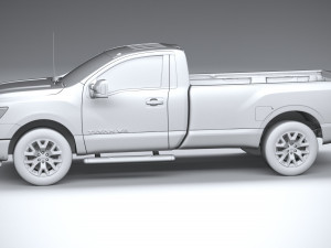 Nissan Titan Singlecab 2021 3D Model