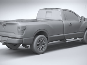 Nissan Titan Singlecab 2021 3D Model