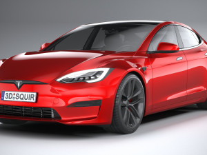 Tesla Model S 2021 3D Model
