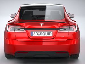 Tesla Model S 2021 3D Model