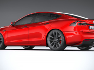 Tesla Model S 2021 3D Model