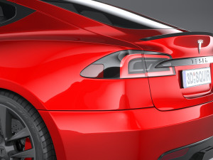Tesla Model S 2021 3D Model