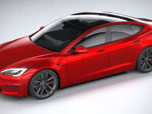 Tesla Model S 2021 3D Model