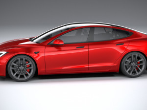 Tesla Model S 2021 3D Model