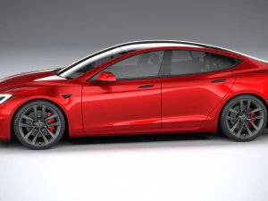 Tesla Model S 2021 3D Model