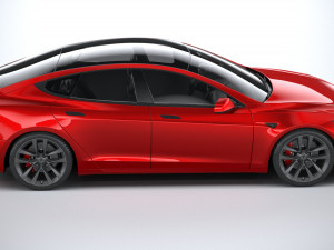 Tesla Model S 2021 3D Model
