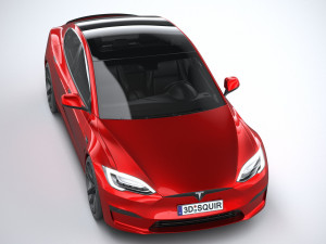 Tesla Model S 2021 3D Model