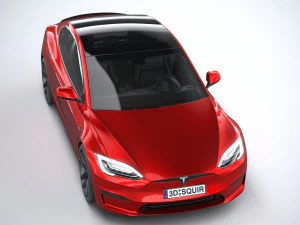 Tesla Model S 2021 3D Model