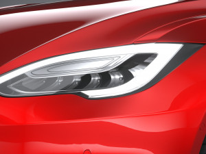 Tesla Model S 2021 3D Model