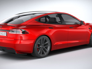 Tesla Model S 2021 3D Model