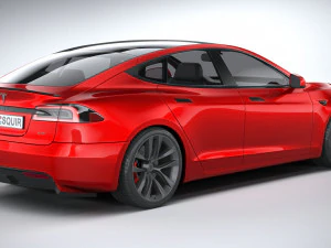 Tesla Model S 2021 3D Model