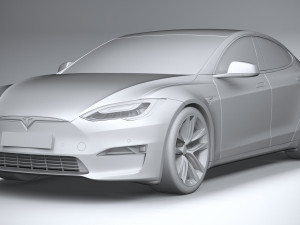 Tesla Model S 2021 3D Model