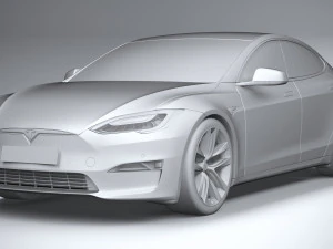 Tesla Model S 2021 3D Model