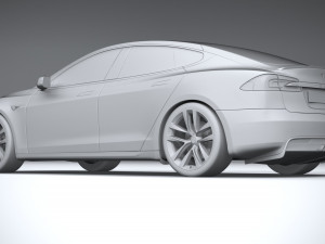 Tesla Model S 2021 3D Model