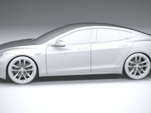 Tesla Model S 2021 3D Model