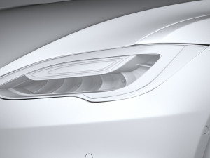 Tesla Model S 2021 3D Model