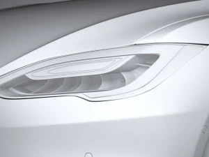 Tesla Model S 2021 3D Model