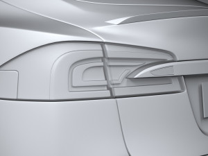 Tesla Model S 2021 3D Model
