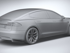 Tesla Model S 2021 3D Model