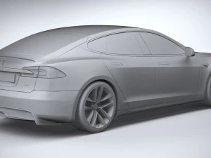 Tesla Model S 2021 3D Model