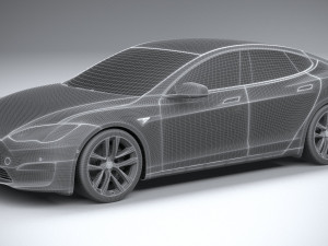Tesla Model S 2021 3D Model
