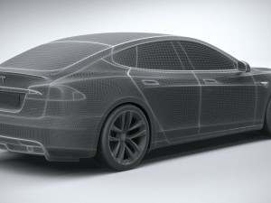 Tesla Model S 2021 3D Model