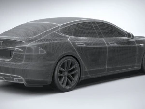 Tesla Model S 2021 3D Model