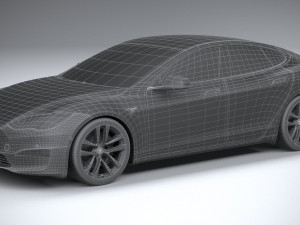 Tesla Model S 2021 3D Model